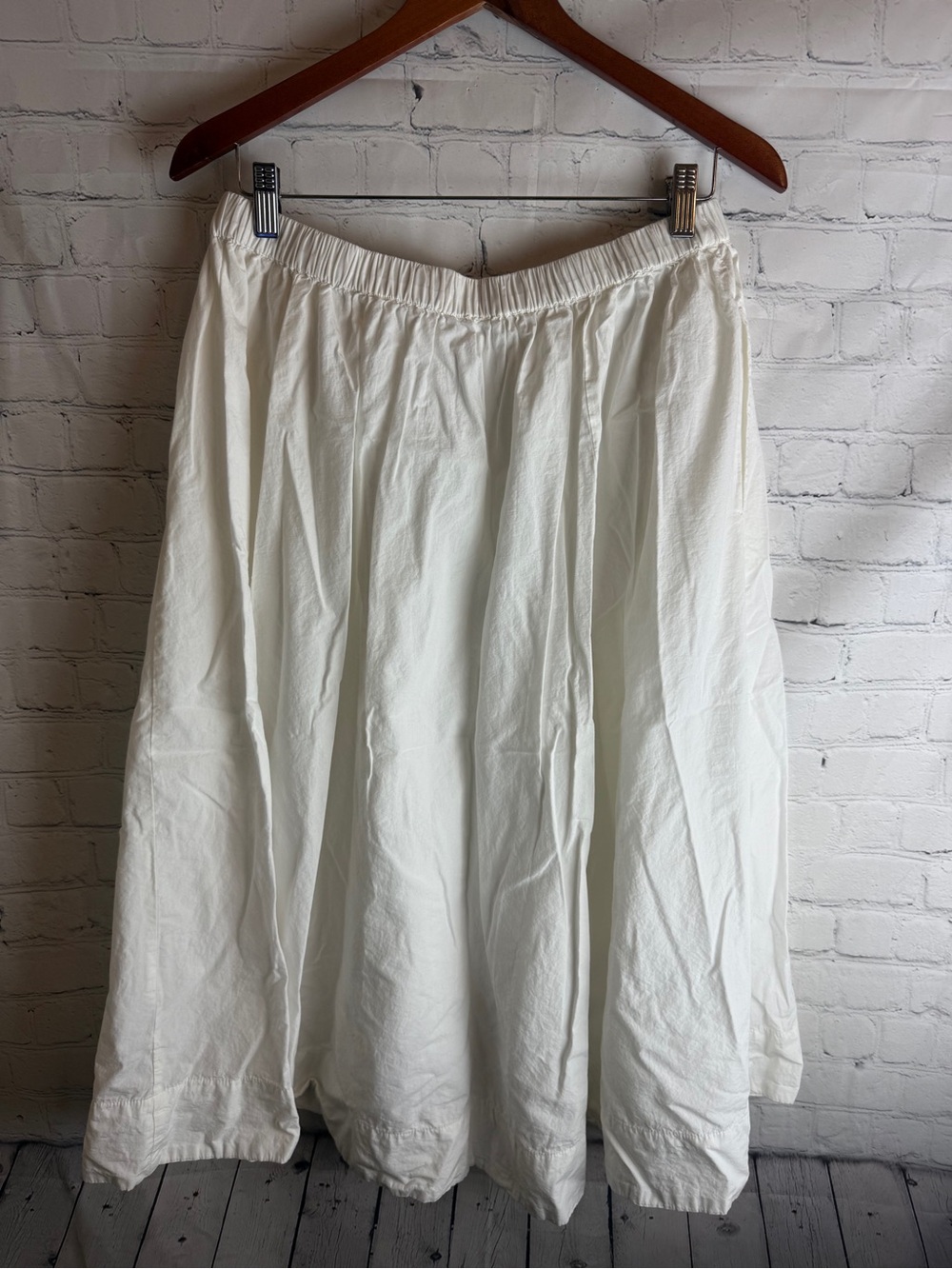 Free People White A-Line Midi Skirt Large - Picture 7 of 7